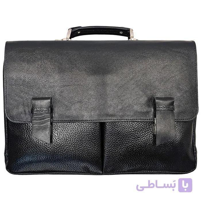 کیف اداری یک طبله چرم دو قفل LB429 — تصویر 1