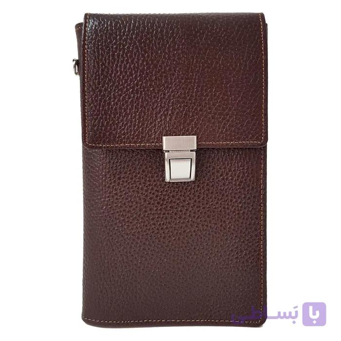 کیف پاسپورتی گردنی قفل دار چرمی WT232 — تصویر 1