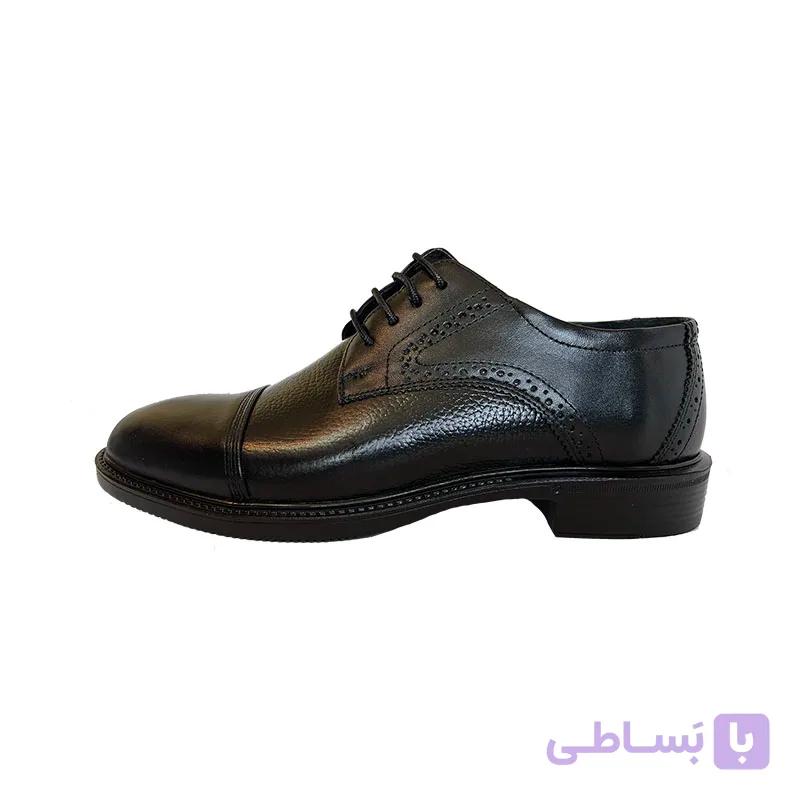 کفش چرم مردانه مدل آتاش – بندی، زیره رابر — تصویر 1