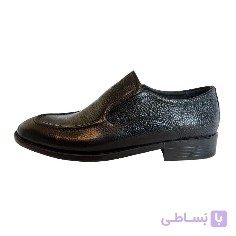 کفش چرم مردانه مدل آوان – بدون بند، زیره نیولایت — تصویر 1