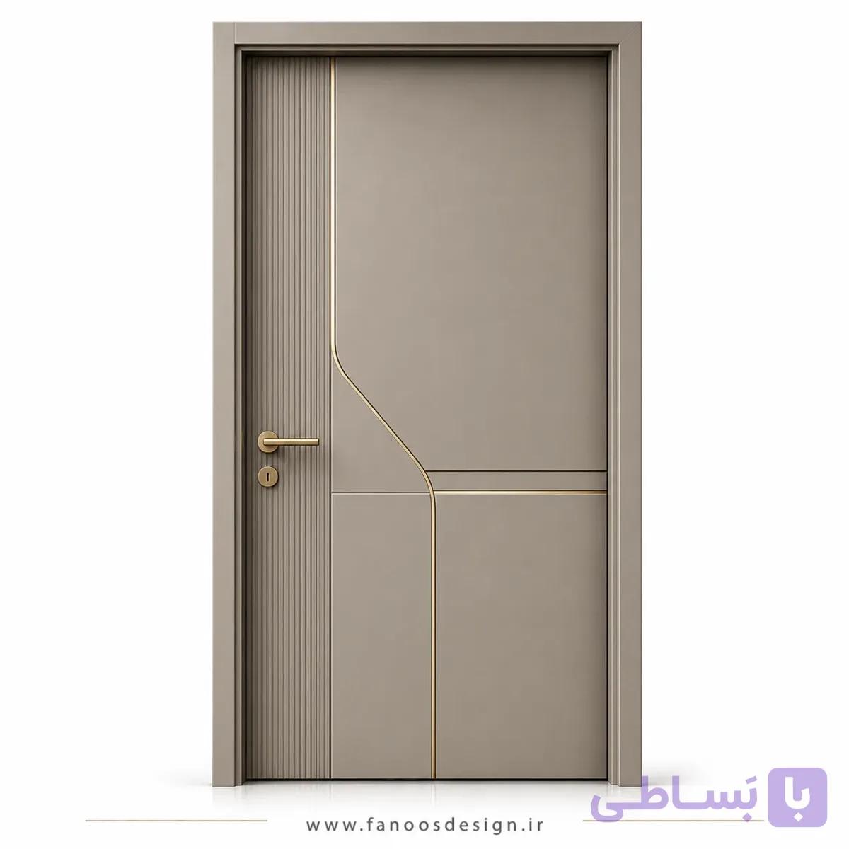 درب اتاق مدرن رنگ بژ کد 30555
