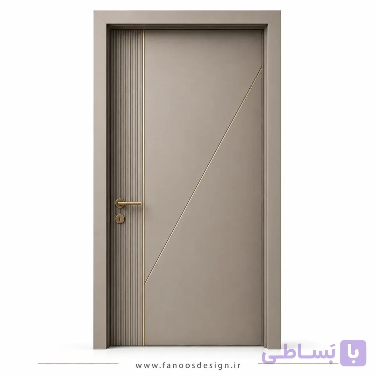درب اتاق مدرن رنگ بژ کد 30554