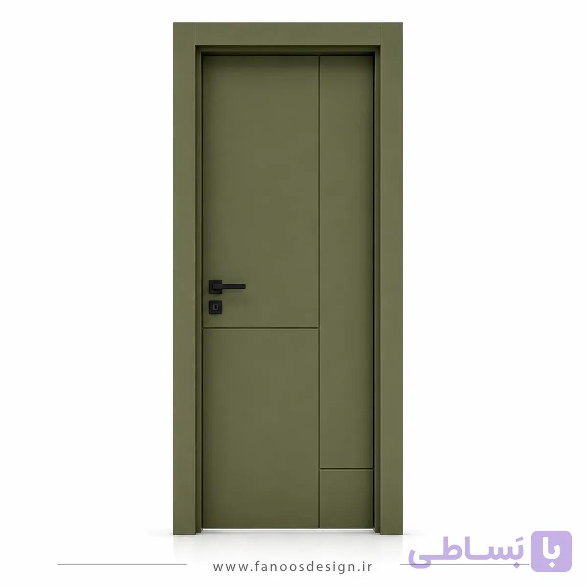 درب اتاق اداری سبز یشمی کد 30556
