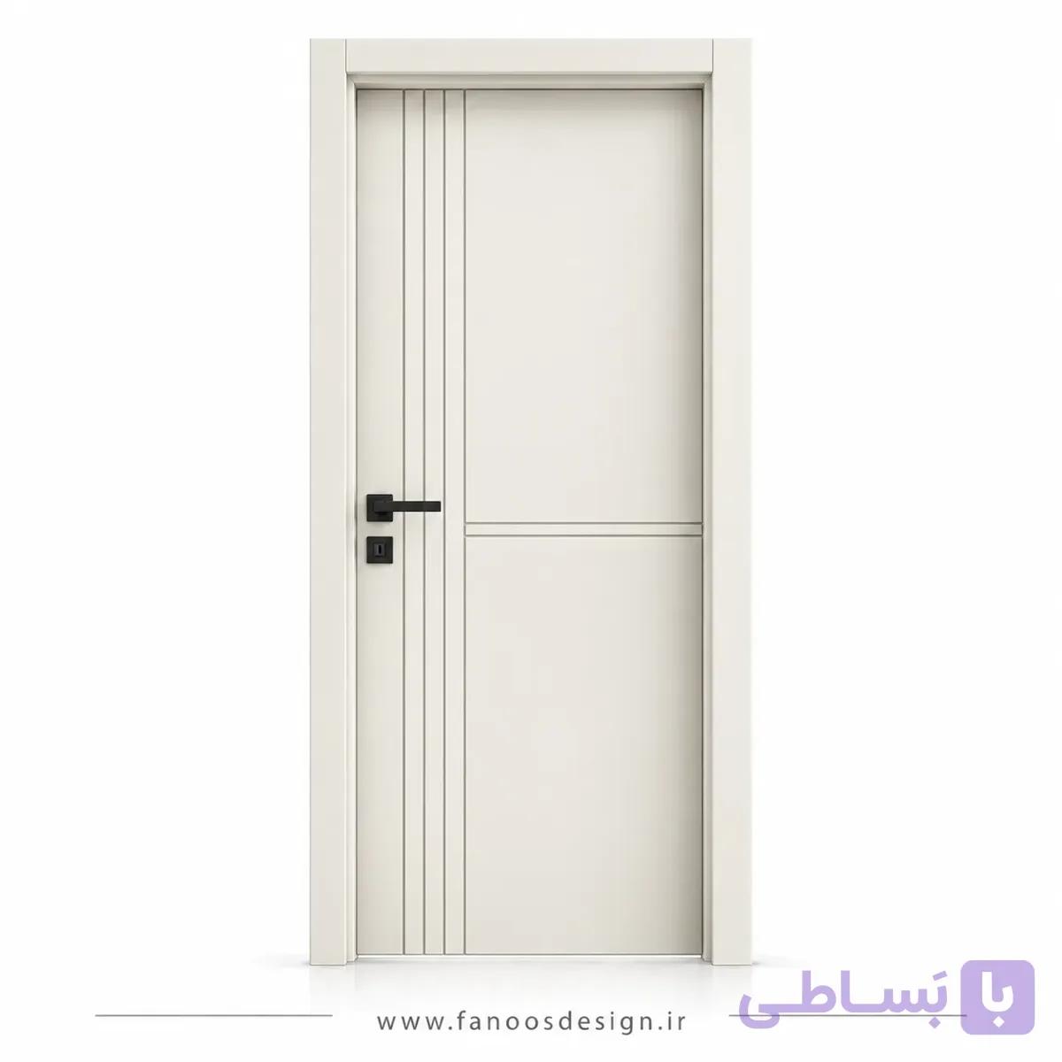 درب اتاق خواب سفید استخوانی کد 30551