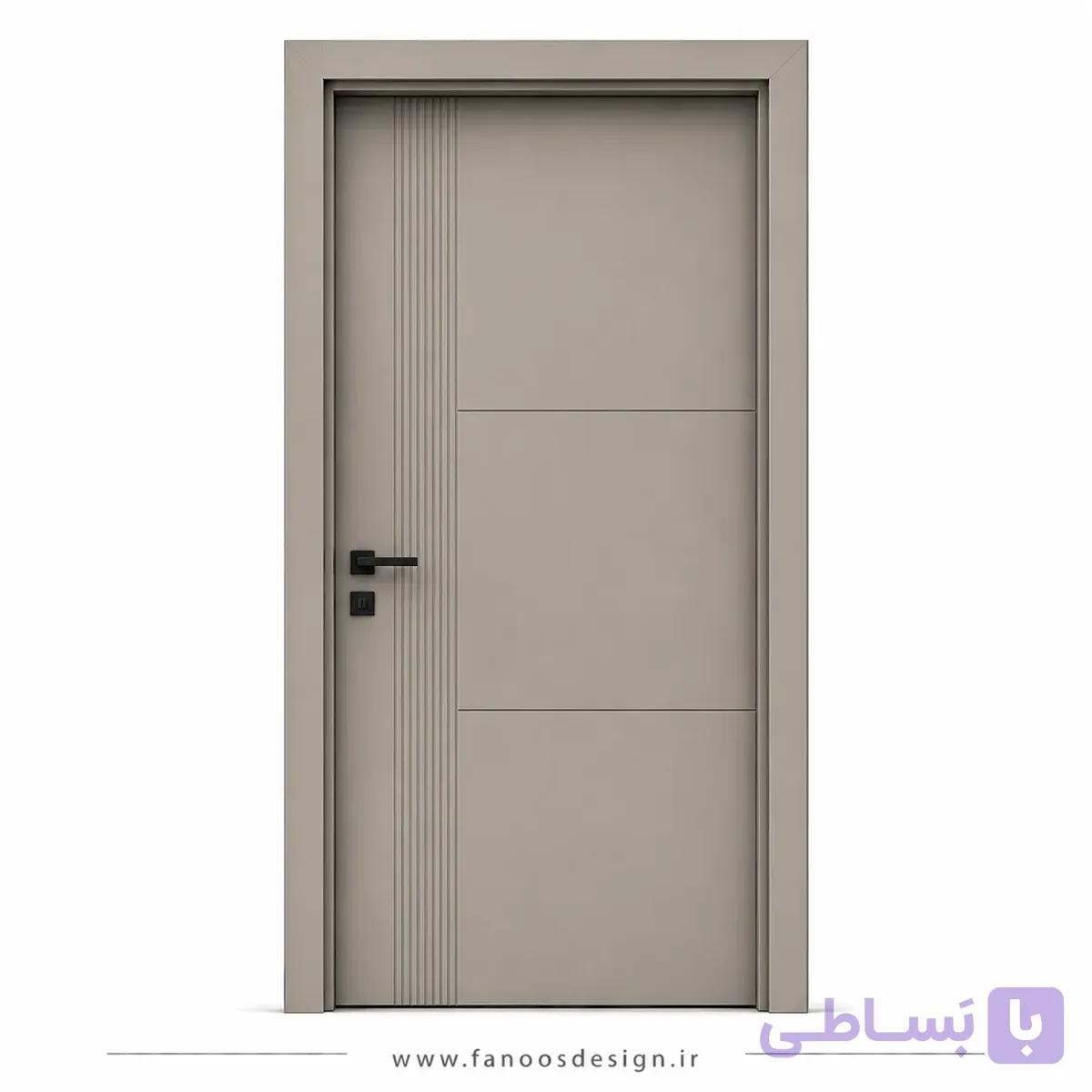 درب اتاقی ساده با رنگ بژ کد 30547