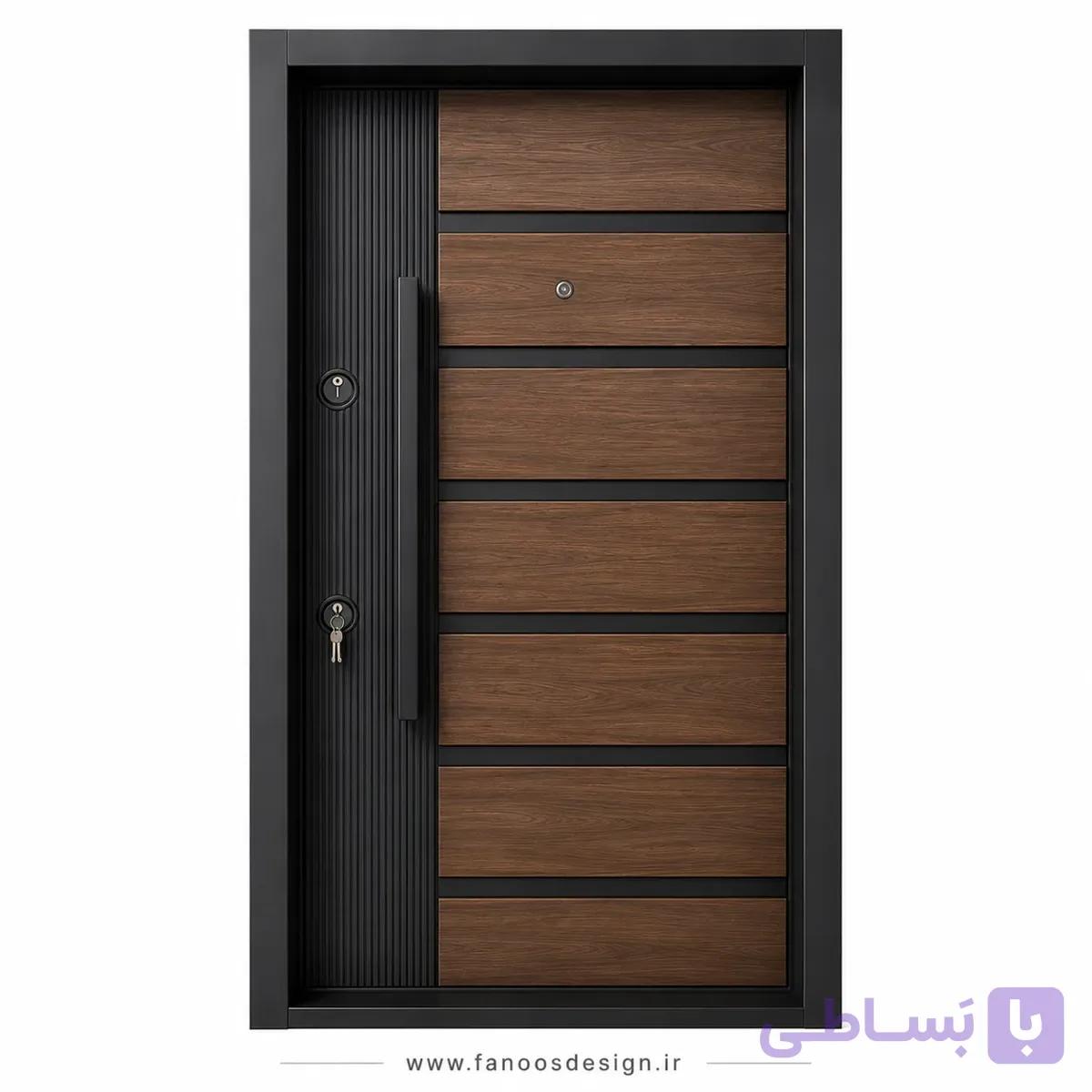 درب ضد سرقت مدرن ترکیبی سایز 120*220 کد 30510