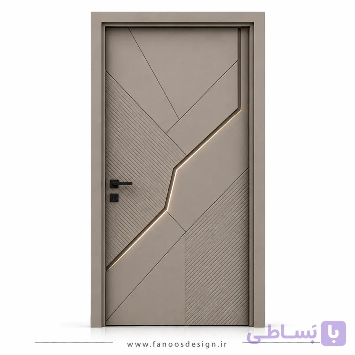 درب اتاق مدرن رنگ بژ کد 30540
