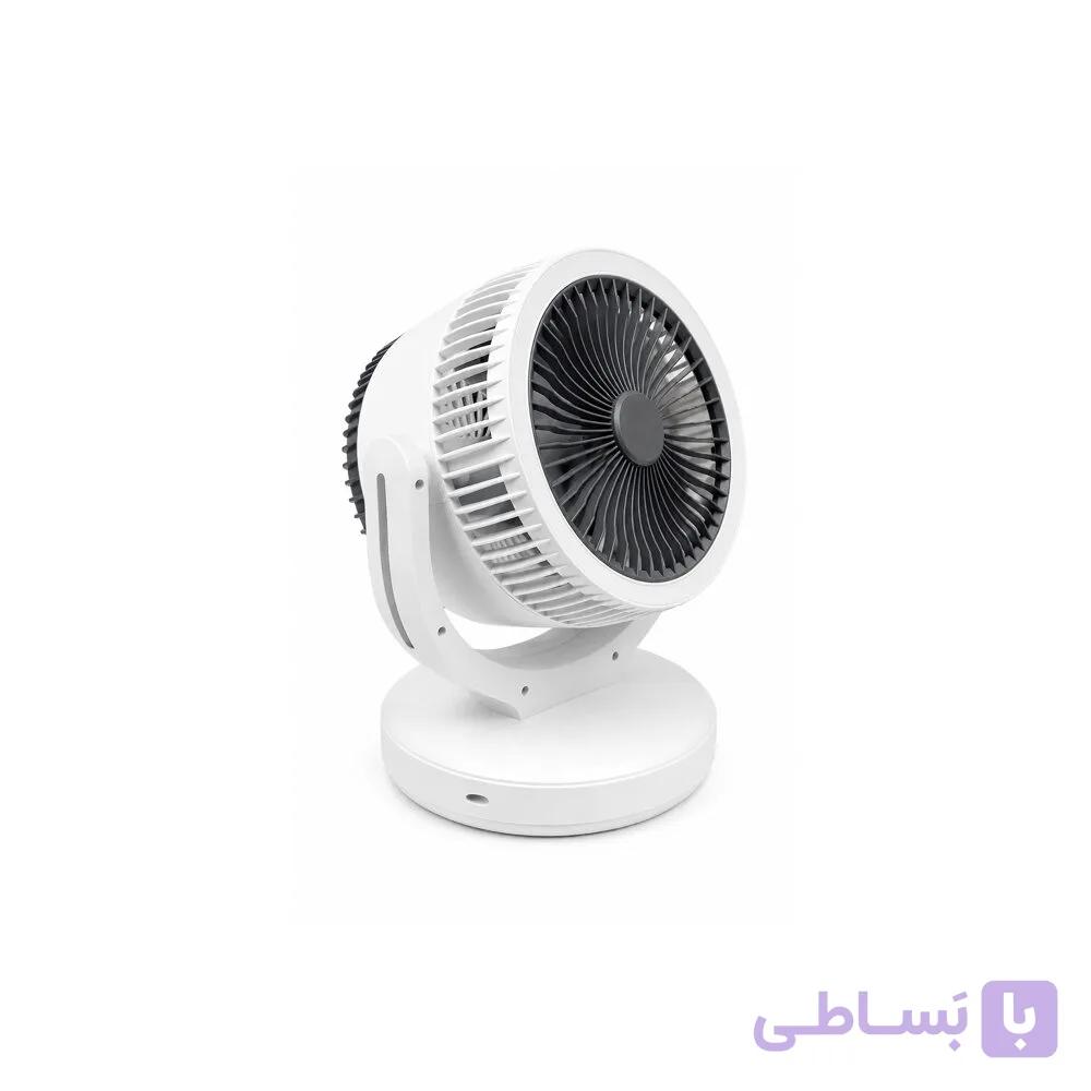 خرید پنکه رومیزی شارژی چراغ‌دار مدل A8 + عکس و توضیحات