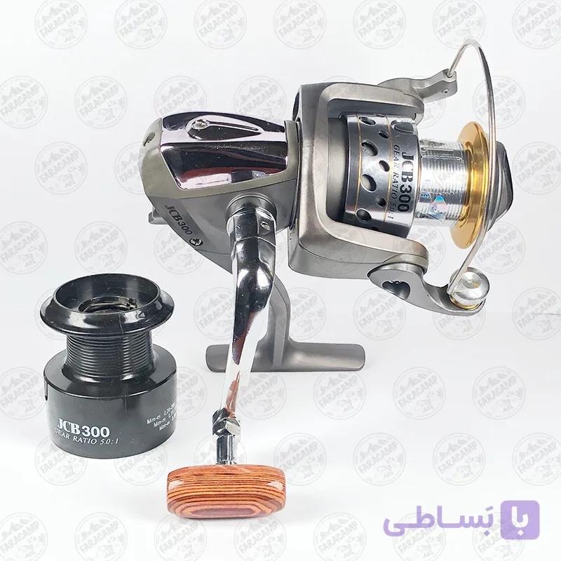 چرخ ماهیگیری JCB به همراه اسپول اضافه مدل JCB3000 — تصویر 1