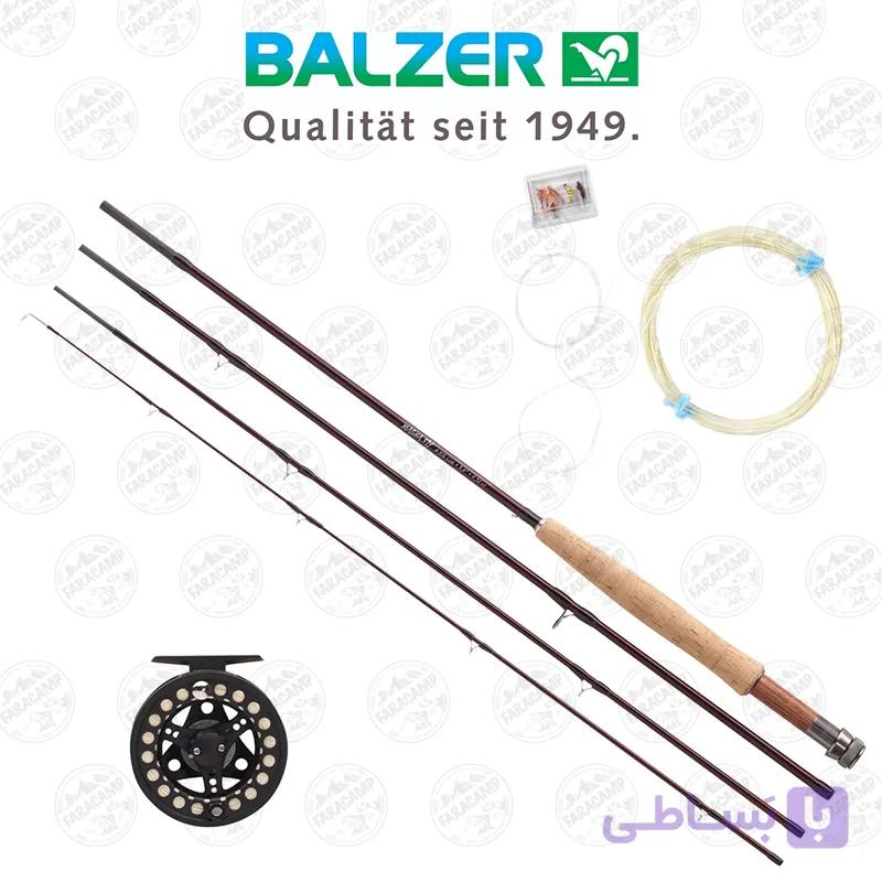 ست چوب و چرخ و نخ ماهیگیری فلای کربن بالزر مدل Balzer FLY AFTMA 2.55m, 5/6 — تصویر 1