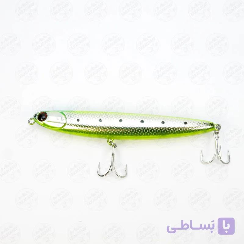 لور تاپ واتر UV ریوجی ۱۱ سانت، ۱۳ گرم  مدل RYUJI DOG WALKER TOP WATER WTD GREEN CHART UV — تصویر 1