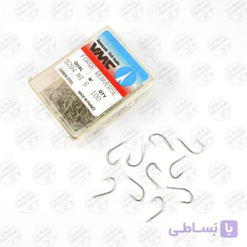 قلاب وی ام سی VMC فرانسه 9332 سایز 6 بسته ۱۰۰ عددی — تصویر 1
