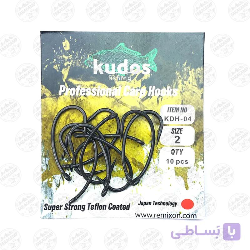 قلاب کپوری حرفه ای رمیکسون KDH-05 سایز ۶ بسته ۱۰ عددی Kudos Fishing — تصویر 1