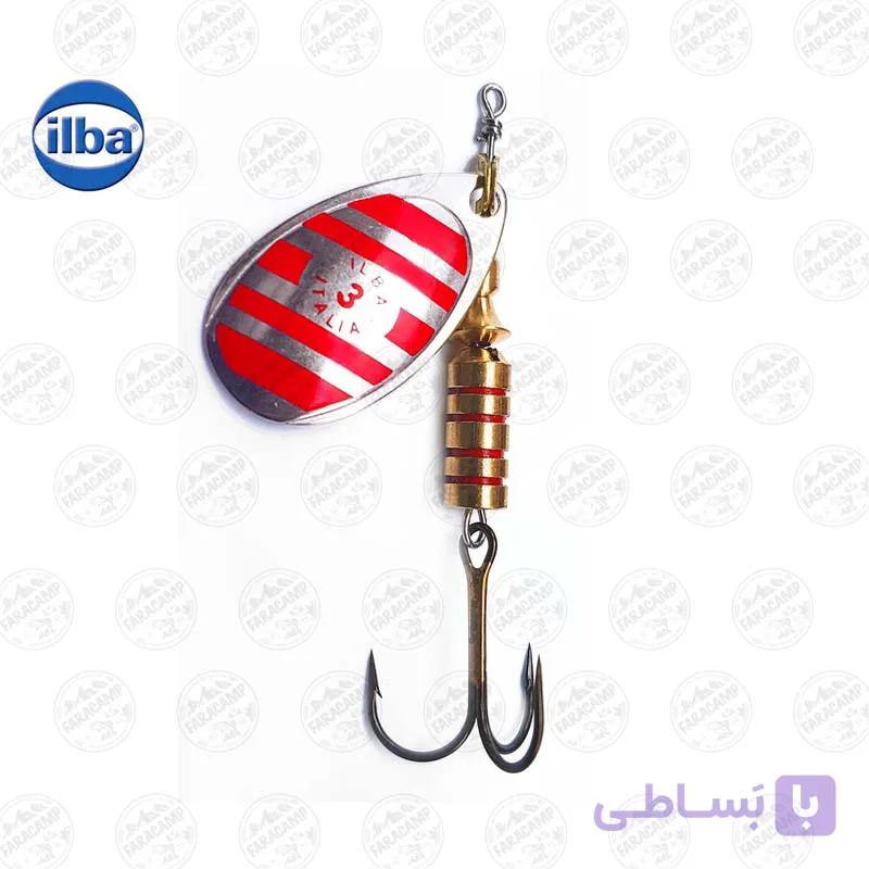 لانسه ماهیگیری سایز ۲ ایلبا ۲۱۱۱۲ Silver/red Zebra ilba — تصویر 1