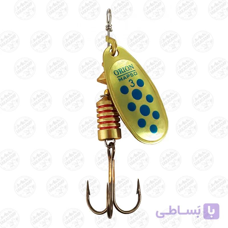 لانسه ماهیگیری مپسو طلایی خال آبی ۵ گرم سایز ۳  MAPSO Orión 3 Oro — تصویر 1