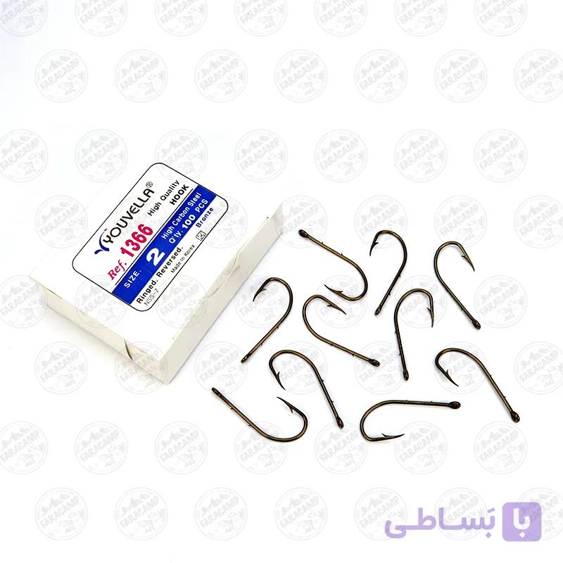 قلاب برنز یوولا سایز ۴ مدل Youvella 1364 بسته ۱۰ عددی — تصویر 1