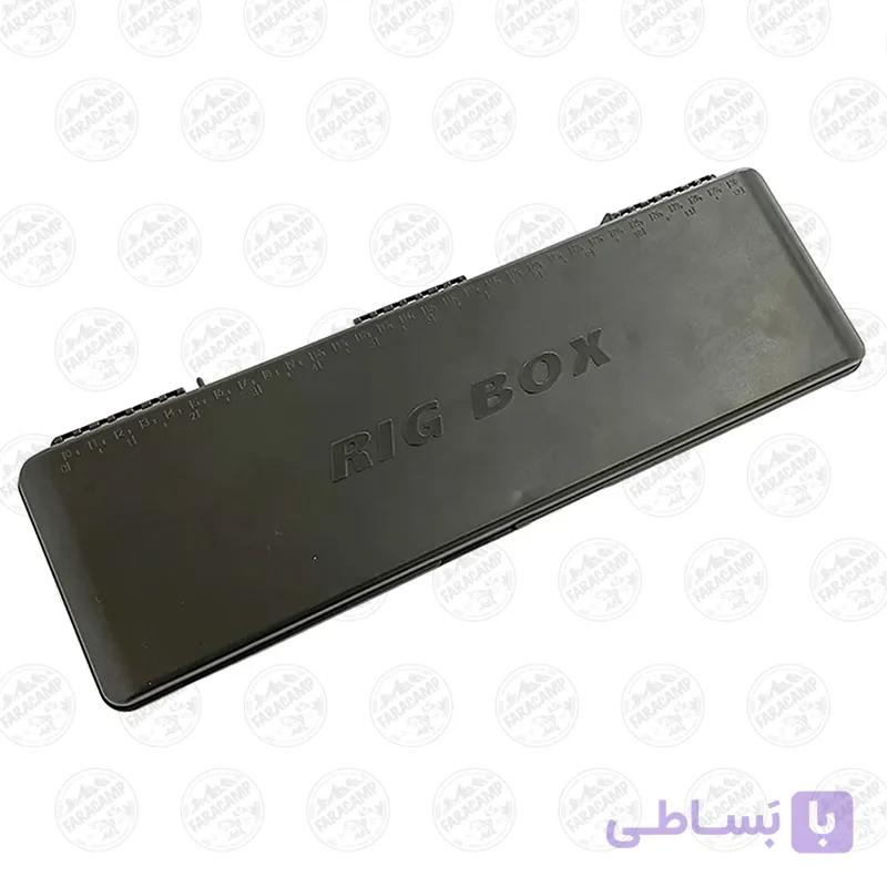جعبه ریسه ماهیگیری بزرگ ۹۰ لاین رنگ سبز تیره   RIG BOX 90 LINE — تصویر 1