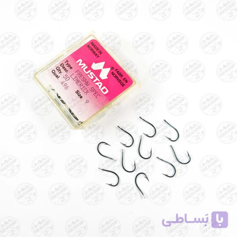 قلاب موستاد Mustad سورمه ای نروژ 2660 سایز 4 بسته 10 عددی — تصویر 1