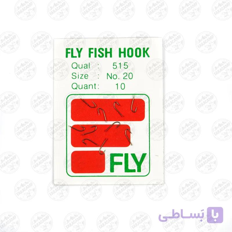 قلاب FLY FISH HOOK ژاپن سایز ۲۰ بسته ۱۰ عددی — تصویر 1