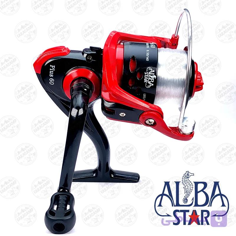 چرخ ماهیگیری آلبا استار مدل ALBASTAR PLUS 60 همراه با نخ — تصویر 1