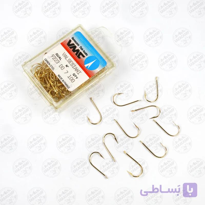 قلاب وی ام سی VMC فرانسه 9223DO طلایی سایز 7 بسته ۱۰ عددی — تصویر 1
