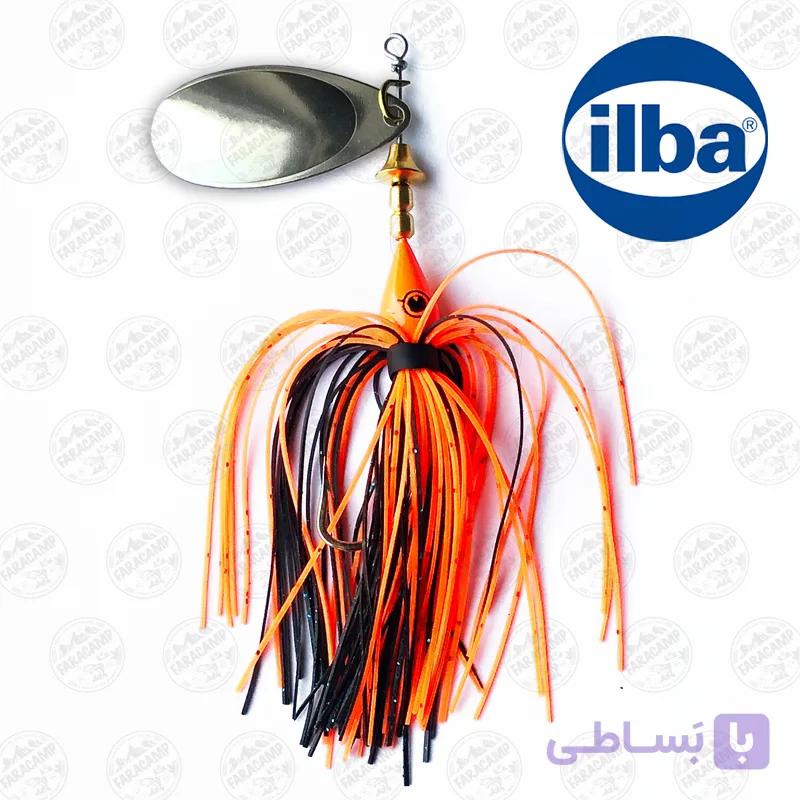 لانسه ماهیگیری ۲۰ گرم ایلبا Ilba ایتالیا مدل  FLUORANGE/BLACK Blade Silver Reckless — تصویر 1