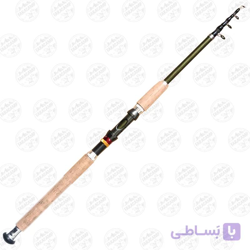 چوب ماهیگیری تلسکوپی میکادو طول ۲۱۰ سانتی متر اکشن ۸۰-۱۵۰ — تصویر 1
