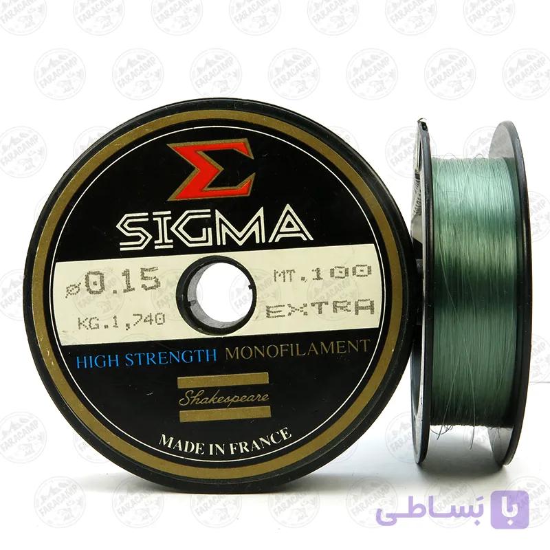 نخ ماهیگیری شفاف سیگما سایز ۰.۱۵، ۱۰۰ متر SIGMA — تصویر 1