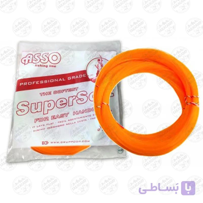 نخ ماهیگیری نایلون (مونوفیلامنت) آسو ایتالیا ۱۰۰۰متر سایز۰.۷۰، ASSO SUPER SOFT 0.70,1000M — تصویر 1