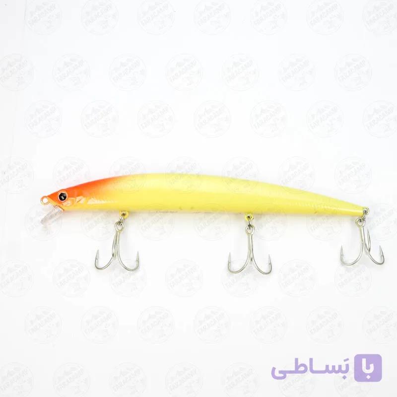 لور سینک ریوجی ۱۴.۵ سانت، ۲۴.۵ گرم قلاب BKK- NO:6 مدل RYUJI BAY MINNOW 145S DORADO — تصویر 1