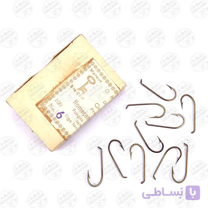 قلاب موستاد برنز سایز ۶ بسته ۱۰ عددی MUSTAD Hameçons Rounds HOOKS 57504 — تصویر 1
