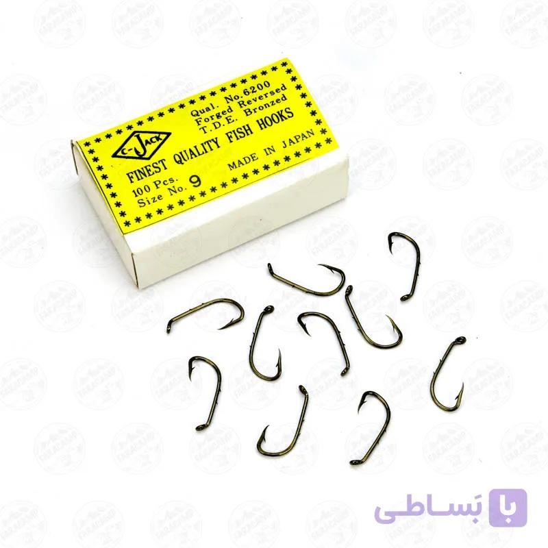 قلاب c-Jack ژاپن کد ۶۲۰۰ بسته ۱۰ عددی سایز 9 — تصویر 1