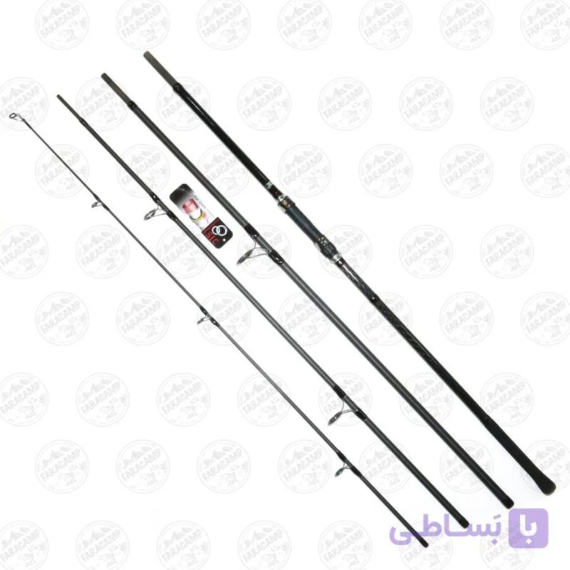 چوب ماهیگیری کپوری چهار تکه ۳۹۰ سانت کاپیتان مدل CAPTAIN 1540 CARP HUNTER 3.5LB — تصویر 1