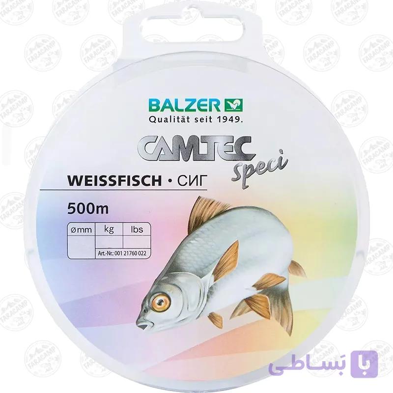 نخ ماهیگیری کامتک بالزر سایز ۰۲۲، ۵۰۰ متر BALZER CAMTEC Speci WEISSFISCH — تصویر 1