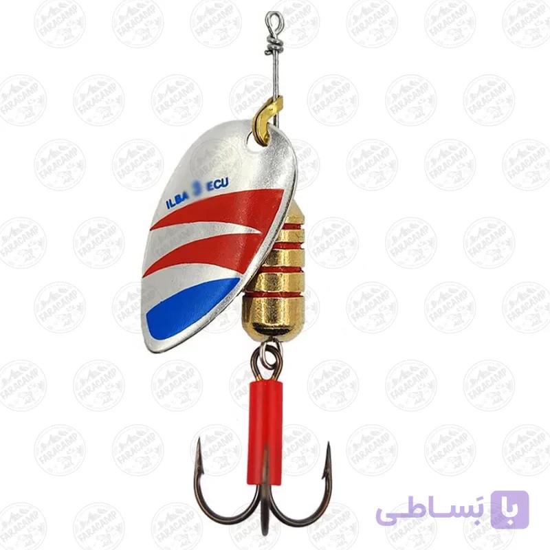 لانسه ماهیگیری سایز ۳ ایلبا Silver – red blue ilba
