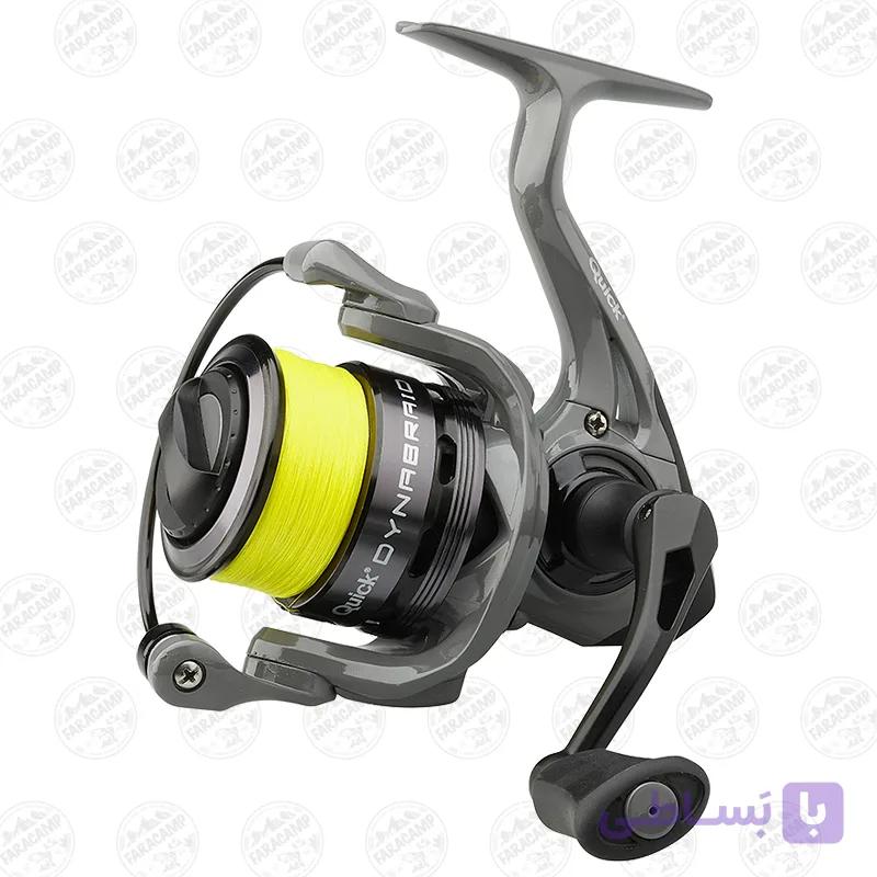 چرخ ماهیگیری دام D.A.M مدل Quick DYNABRAID 4 4000S FD همراه نخ براید — تصویر 1
