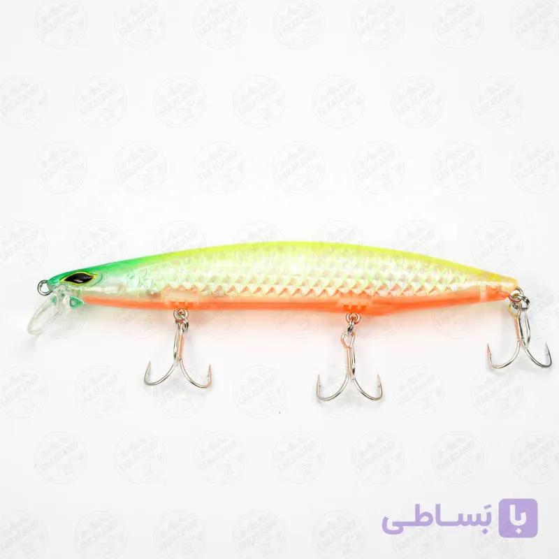 لور فلوت ریوجی ۱۴سانت، ۲۸ گرم مدل RYUJI FLASH MINNOW CHART BACK — تصویر 1