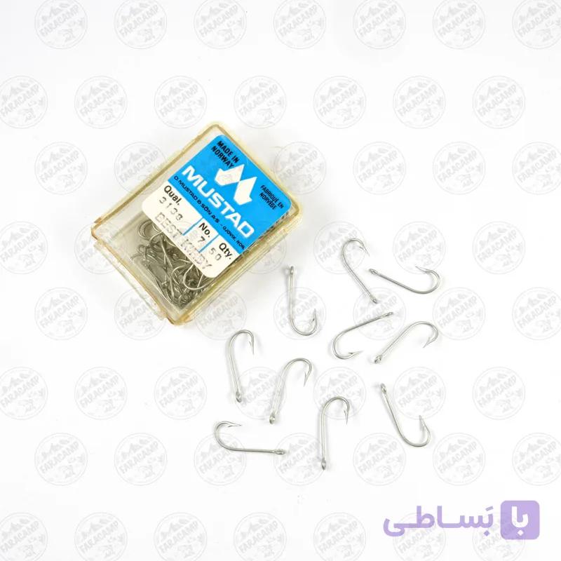 قلاب موستاد Mustad نروژ 313B سایز 7 بسته 50 عددی — تصویر 1