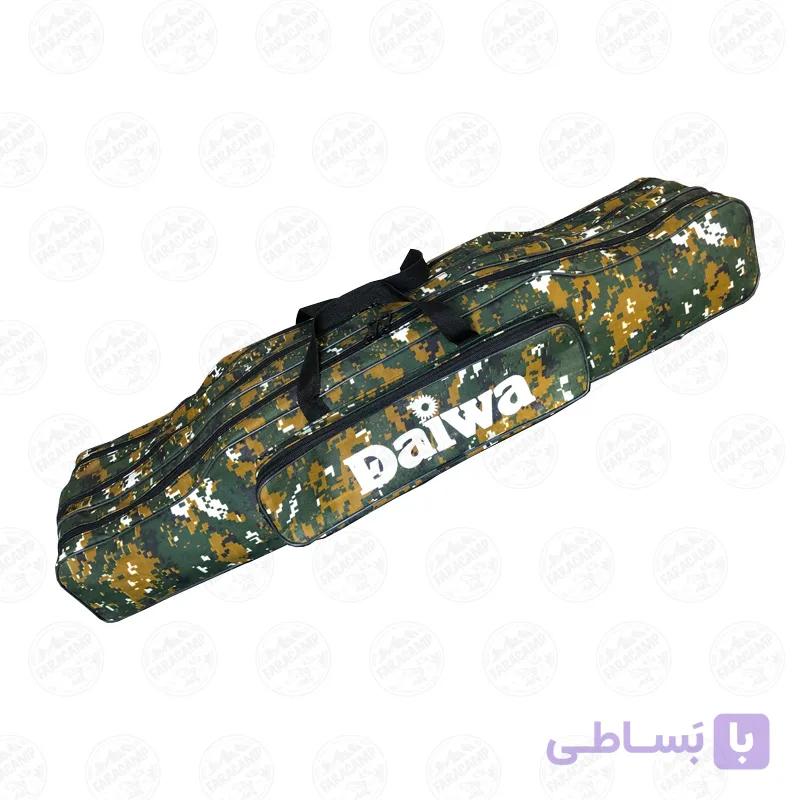 کیف لنسر ماهیگیری سه زیپ دایوا طرح استتار سبز جنگلی — تصویر 1