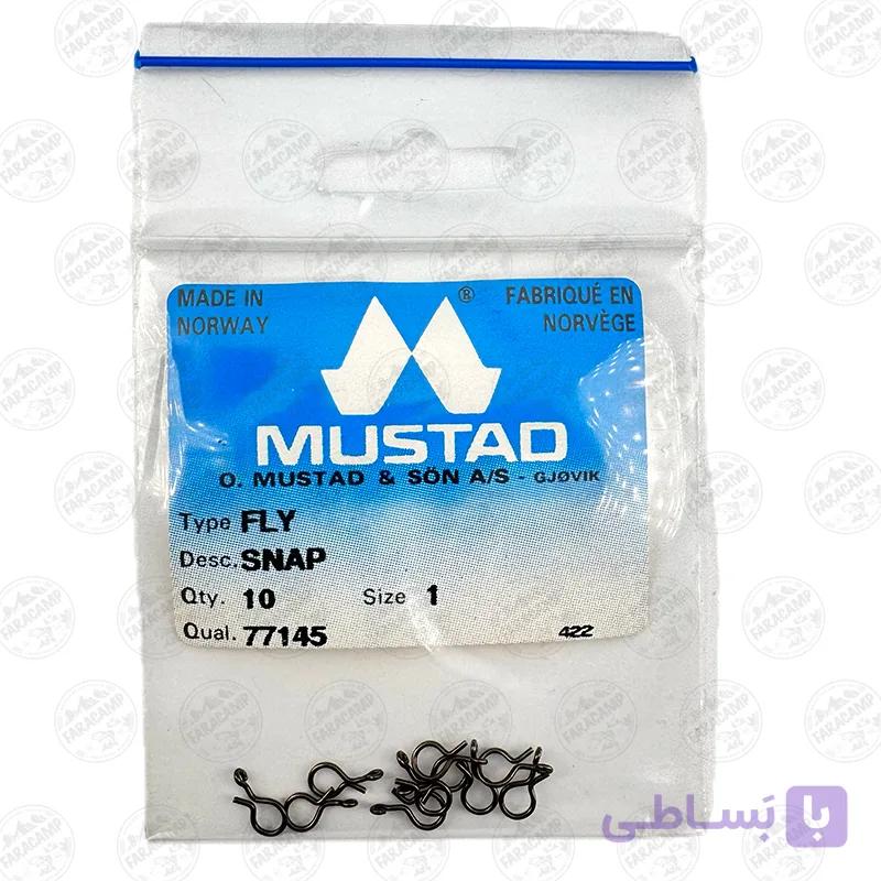 اسنپ فلای برنزی موستاد بسته ۱۰ عددی سایز ۲  Mustad FLY SNAP 77145 — تصویر 1