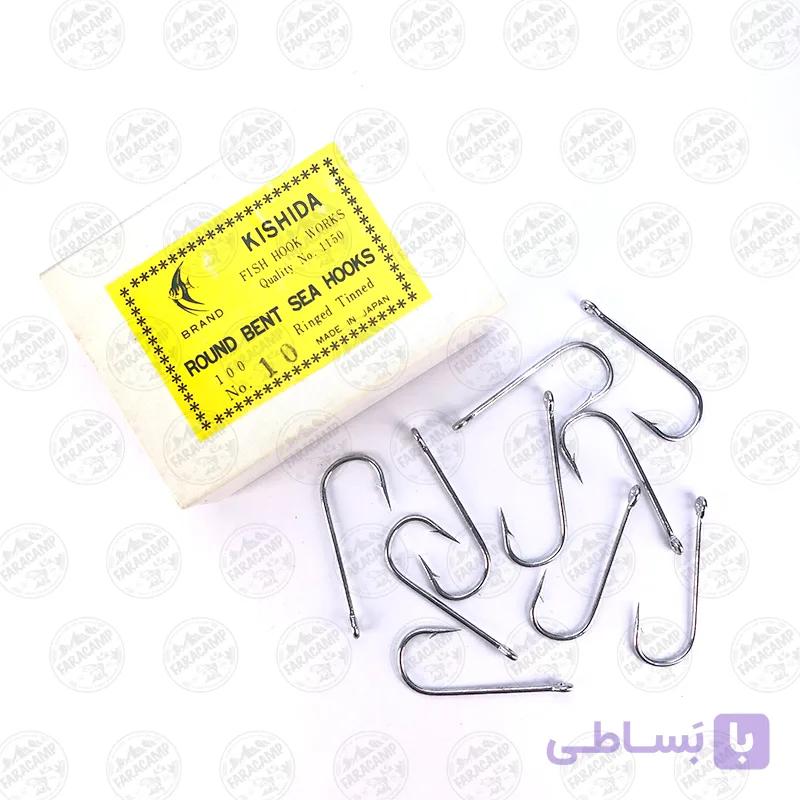 قلاب کیشیدا ژاپن سایز 4/0 بسته 10 عددی مدل 1150 — تصویر 1