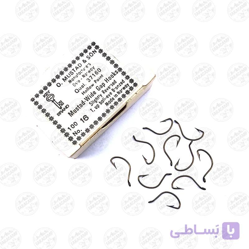 قلاب موستاد نروژ برنزی سایز 16 بسته 10 عددی MUSTAD WideGap 37160 — تصویر 1