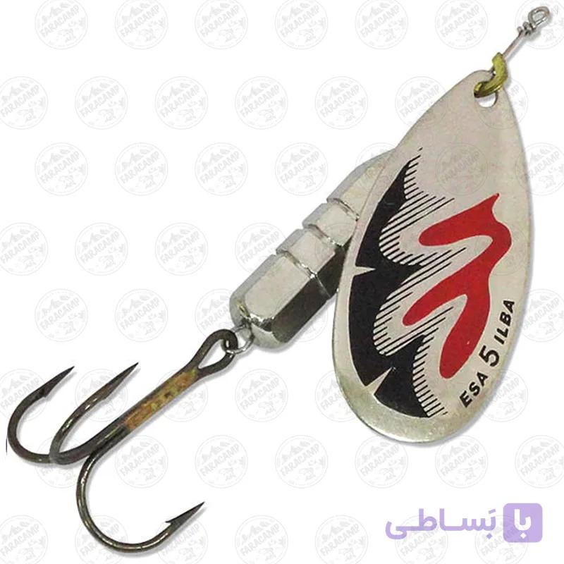 لانسه ماهیگیری سایز ۵ ایلبا  ۱۹gr 42145 Silver – red black ilba — تصویر 1