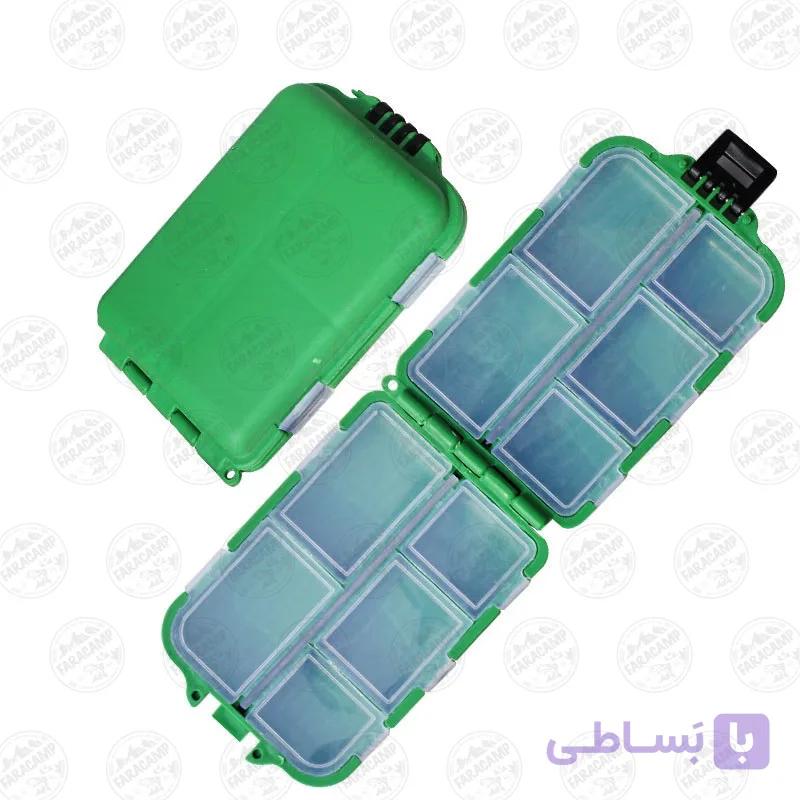 جعبه قلاب ماهیگیری سبز — تصویر 1