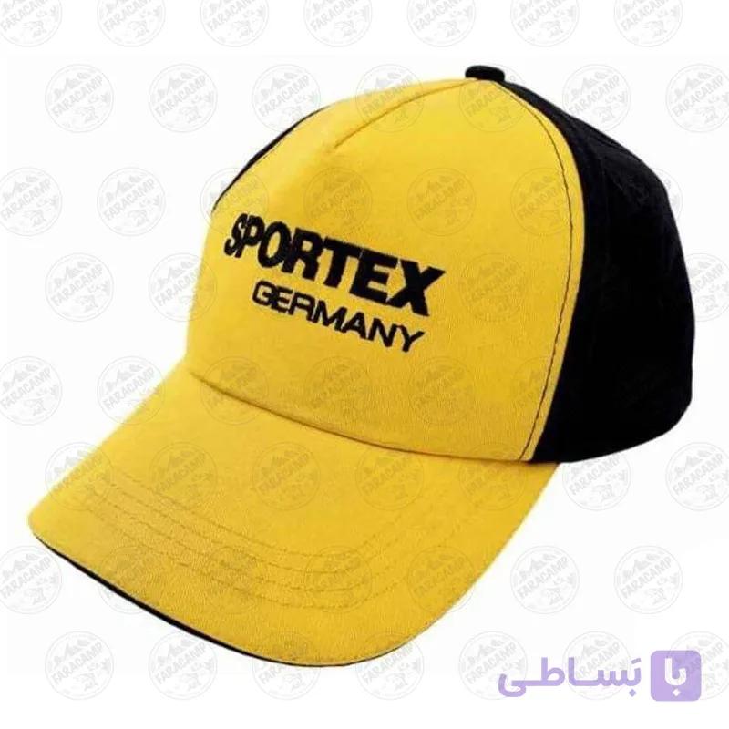 کلاه نقابدار مشکی و زرد اسپورتکس  Sportex Base Cap Black With Yellow Net