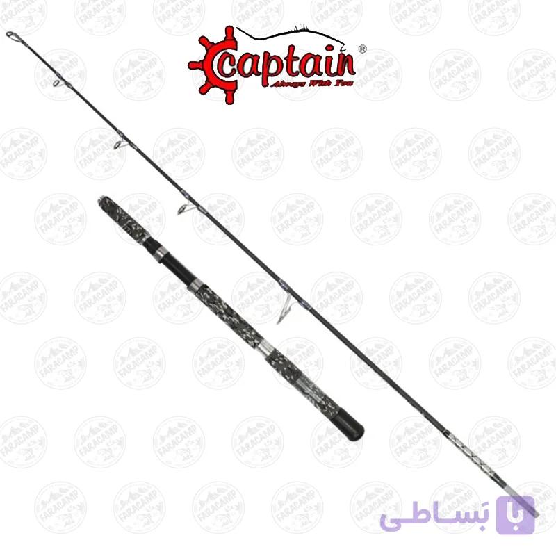 چوب ماهیگیری رو قایقی دو تکه ۱۸۰ سانت کاپیتان مدل CAPTAIN 1416 AZMANO POWER BOAT PE:3-5 — تصویر 1