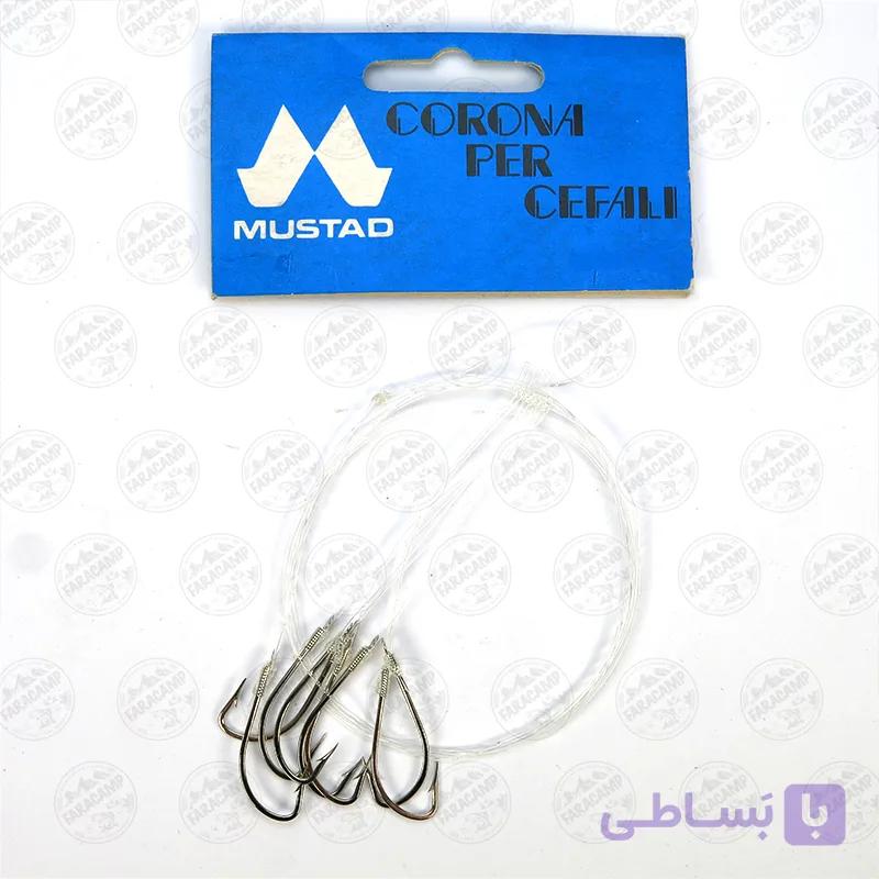ریسه آماده ۸ قلاب متحرک موستاد  سایز ۱۴ مدل MUSTAD CORONA PER CEFALI — تصویر 1