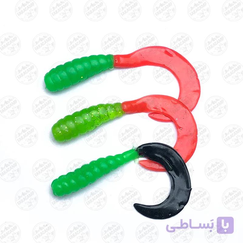 طعمه ماهیگیری دم داسی بسته ۳ عددی مدل B31 — تصویر 1