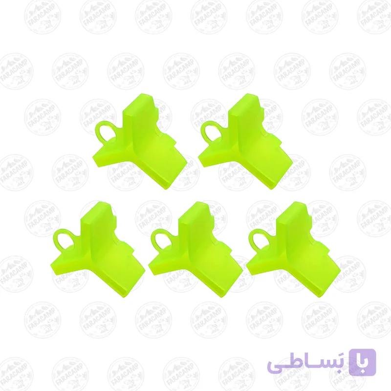 کاور قلاب سه شاخ ماهیگیری سایز ۳ بسته ۵ عددی — تصویر 1
