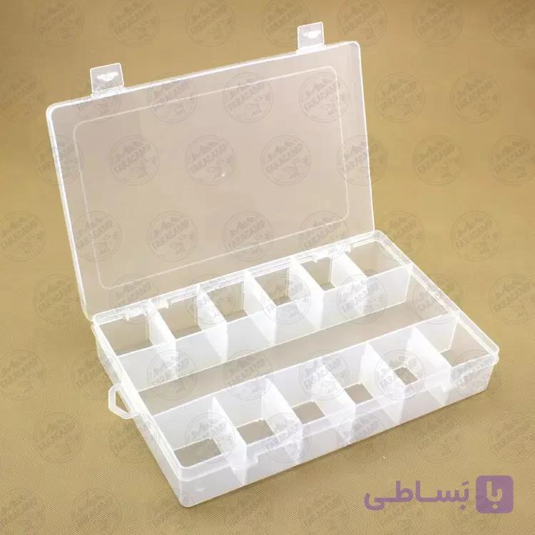 جعبه ابزار (ارگانایزر) قلاب و لوازم ماهیگیری  ۱۳ خانه بزرگ — تصویر 1